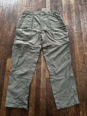 Vintage Y2K Columbia Men's Silver Ridge Convertible Hiking Pants Large Inseam 34